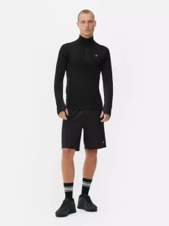 Primark Odzież Sportowa I Domowa|Topy I T-Shirty<Top na siłownię z długim rękawem i suwakiem 1/4