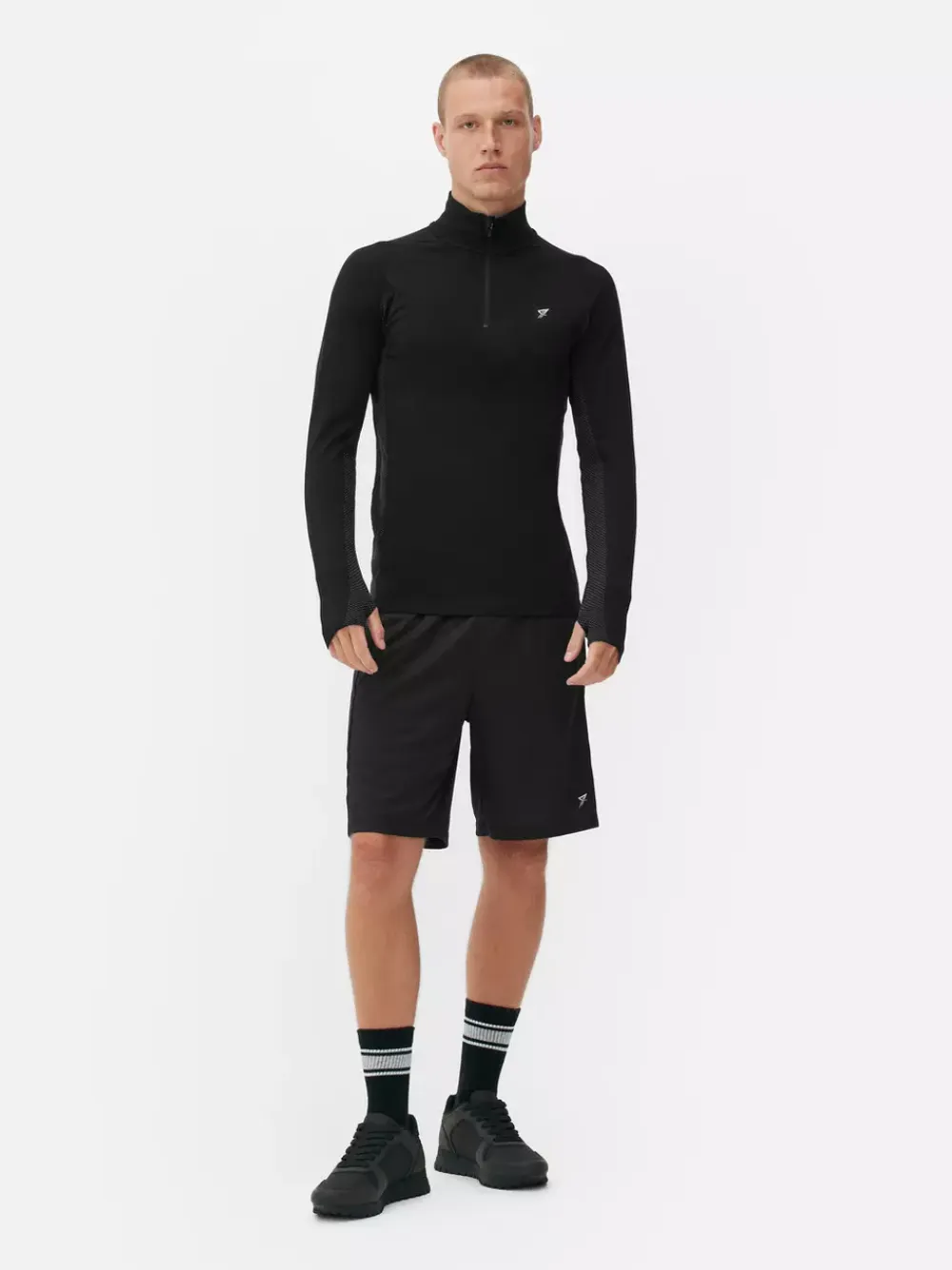 Primark Odzież Sportowa I Domowa|Topy I T-Shirty<Top na siłownię z długim rękawem i suwakiem 1/4
