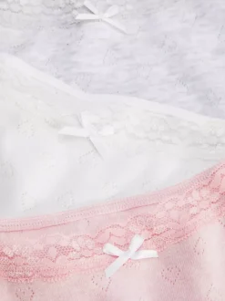 Dzieci Primark Bielizna<Topy na ramiączkach z ażurowym wzorem, 3 szt.