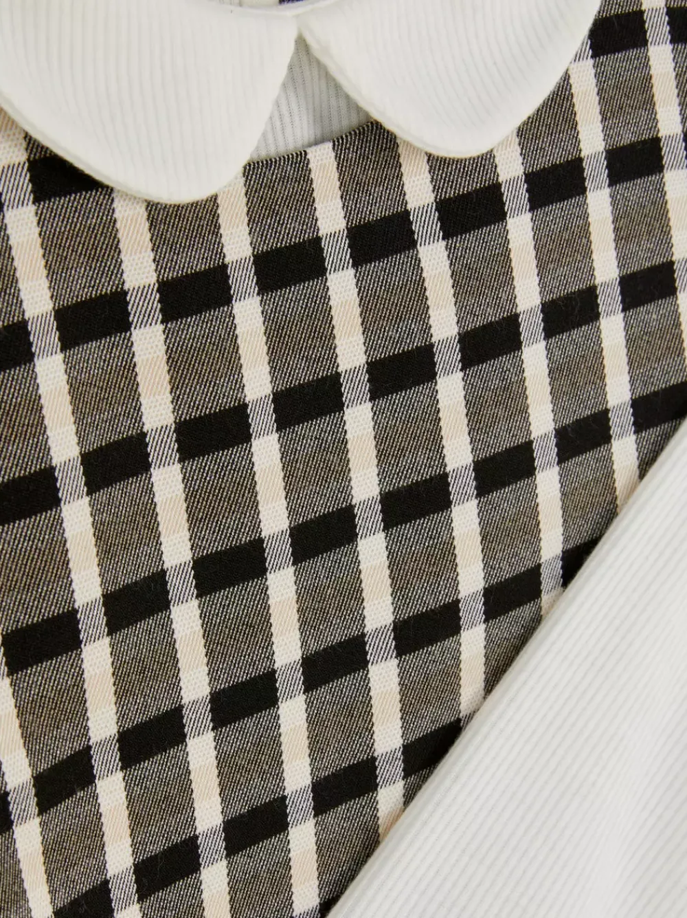 Dzieci Primark Odzież Wyjściowa I Okolicznościowa|Komplety I Gotowe Stroje<Top z kołnierzykiem i sukienka ogrodniczka w kratę