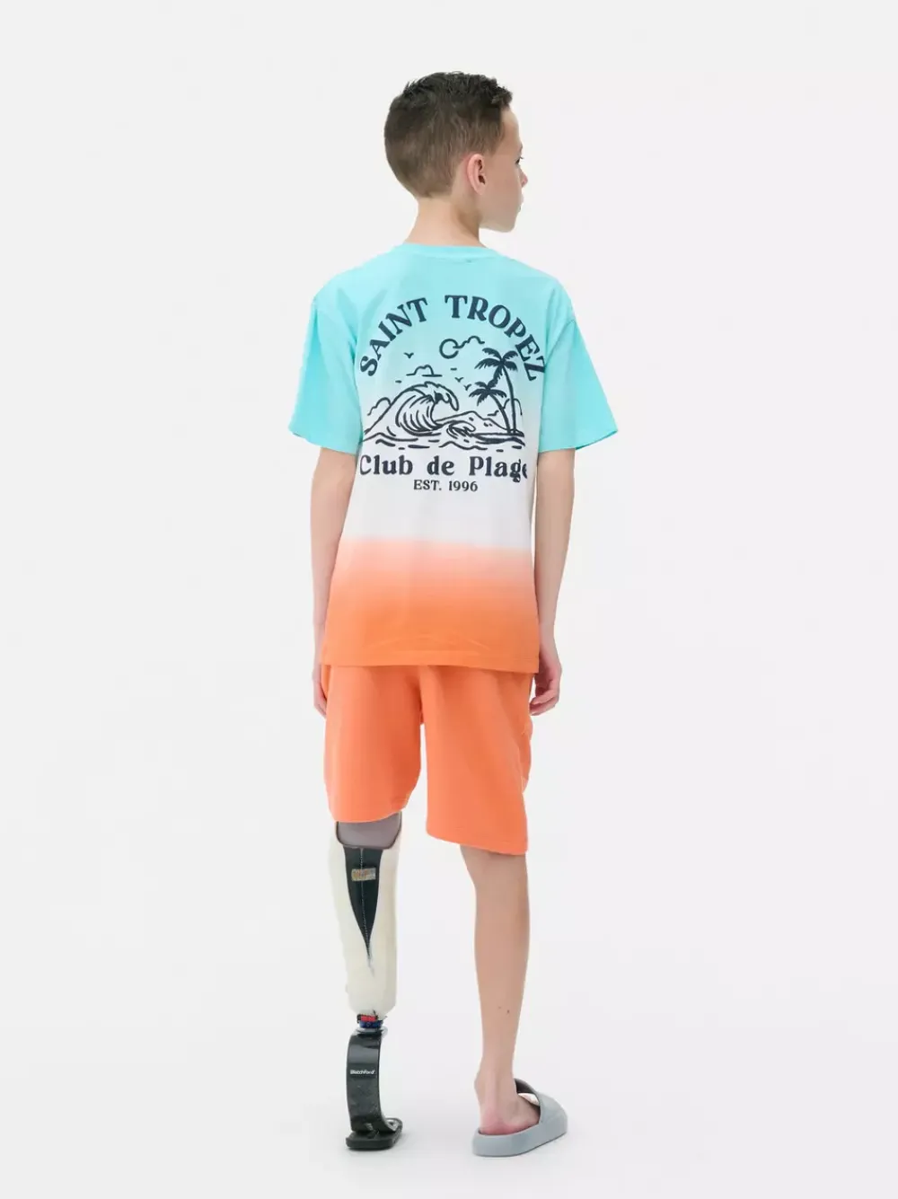 Dzieci Primark Komplety I Gotowe Stroje<T-shirt i szorty Saint Tropez z efektem ombre