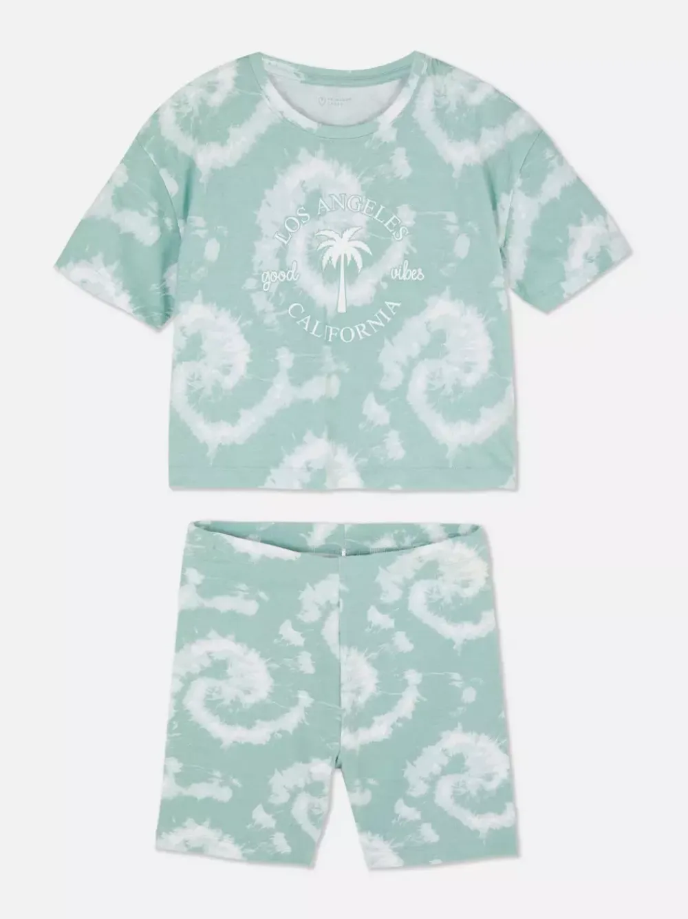 Dzieci Primark Komplety I Gotowe Stroje<T-shirt i szorty z efektem tie-dye Los Angeles