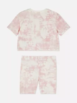Dzieci Primark Komplety I Gotowe Stroje<T-shirt i szorty ze wzorem tie-dye i jednorożcem
