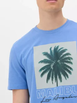 Primark Topy I T-Shirty<T-shirt Malibu z nadrukiem z palmą