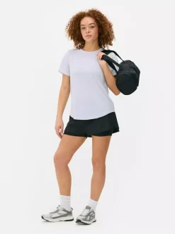 Primark Odzież Domowa I Na Siłownię|Topy I T-Shirty<T-shirt na siłownię z okrągłym dekoltem