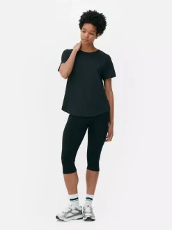 Primark Odzież Domowa I Na Siłownię|Topy I T-Shirty<T-shirt na siłownię z okrągłym dekoltem