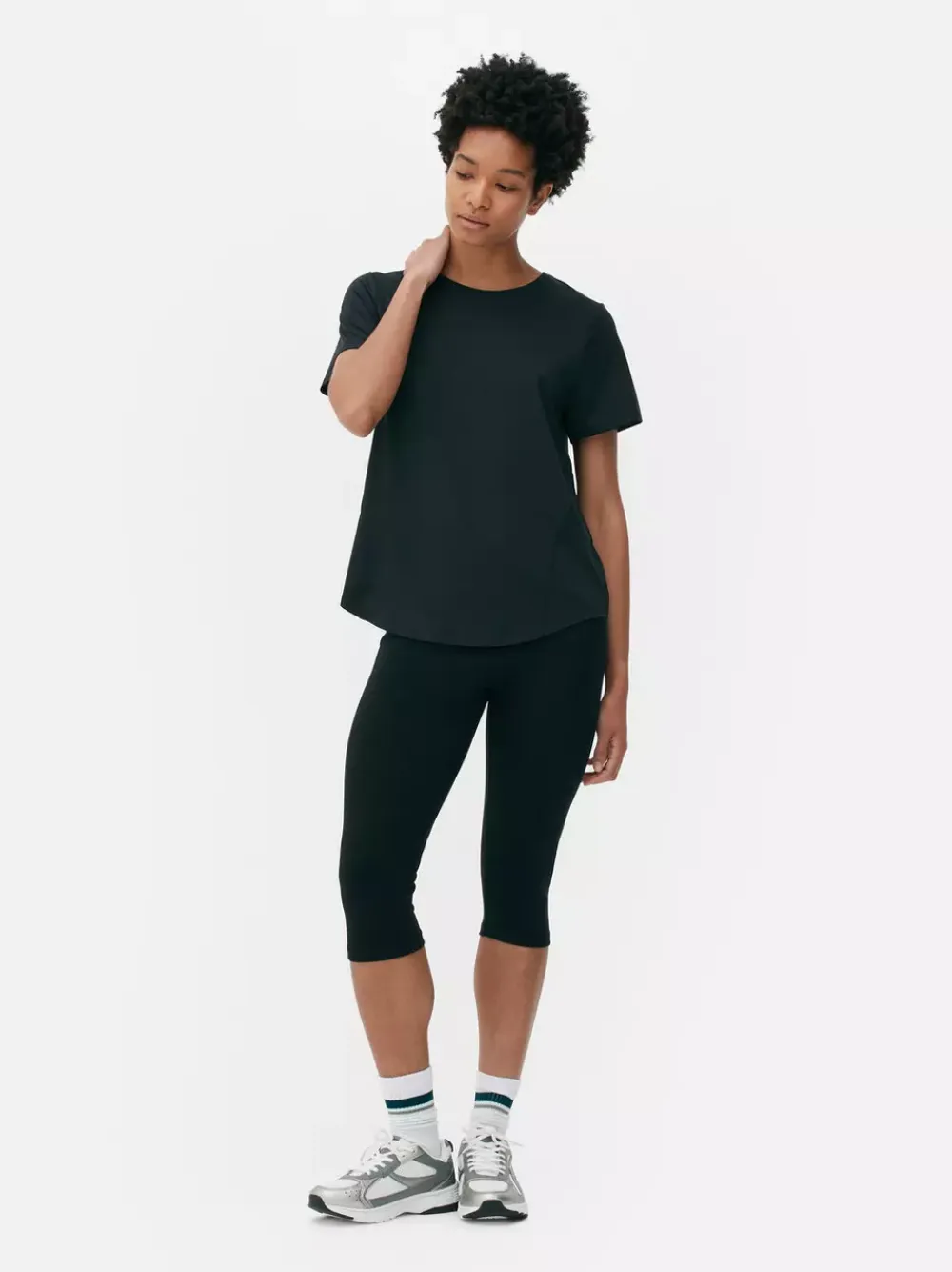 Primark Odzież Domowa I Na Siłownię|Topy I T-Shirty<T-shirt na siłownię z okrągłym dekoltem