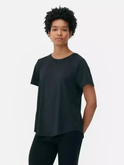 Primark Odzież Domowa I Na Siłownię|Topy I T-Shirty<T-shirt na siłownię z okrągłym dekoltem