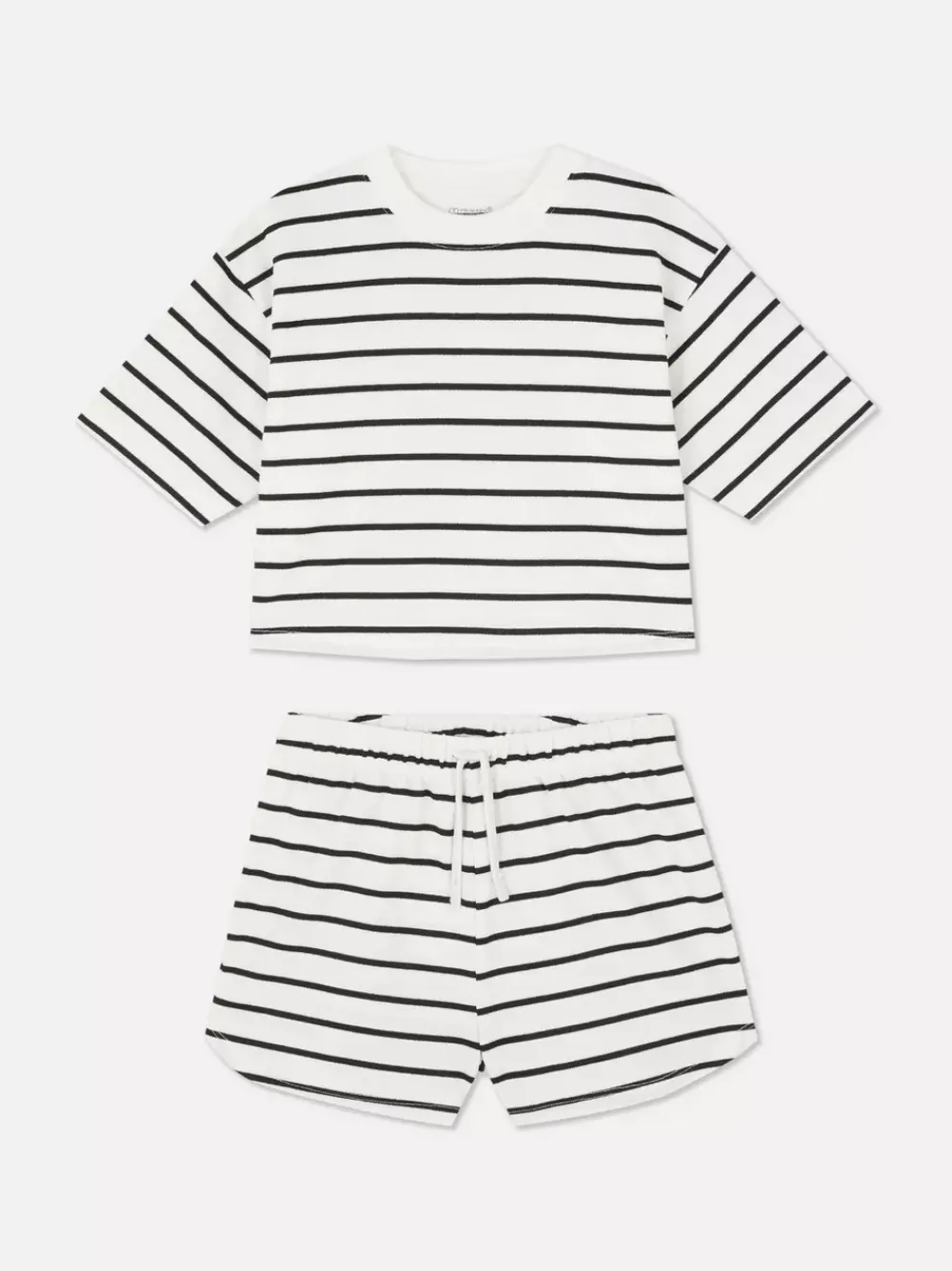 Dzieci Primark Komplety I Gotowe Stroje<T-shirt o pudełkowym kroju i szorty w paski