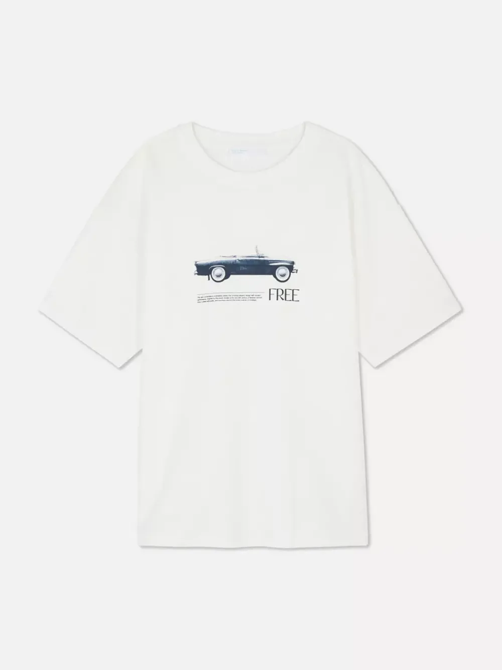 Primark Topy I T-Shirty<T-shirt oversize w stylu boyfriend z motywem auta