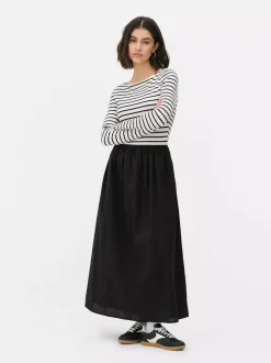 Primark Sukienki<T-shirtowa sukienka midi 2 w 1