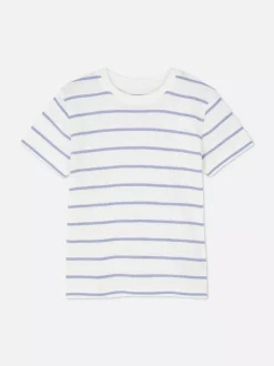 Dzieci Primark Topy I T-Shirty<T-shirt w paski o waflowej fakturze