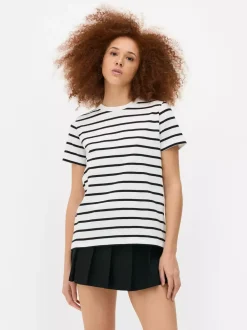 Primark Topy I T-Shirty<T-shirt w paski z krótkim rękawem