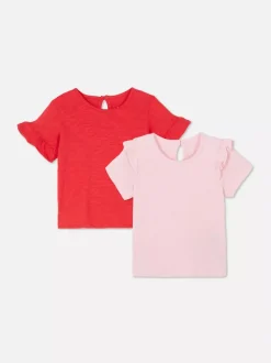 Primark Topy I T-Shirty<T-shirty wykończone falbankami, 2 szt.