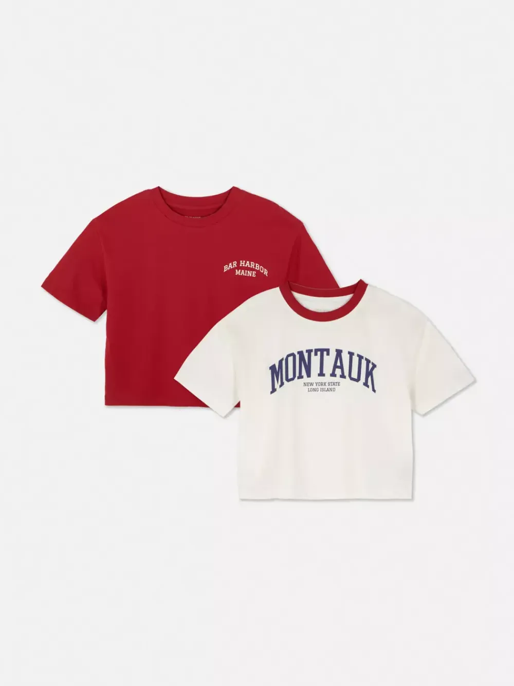 Dzieci Primark Topy I T-Shirty<T-shirty z krótkim rękawem i motywem USA, 2 szt.