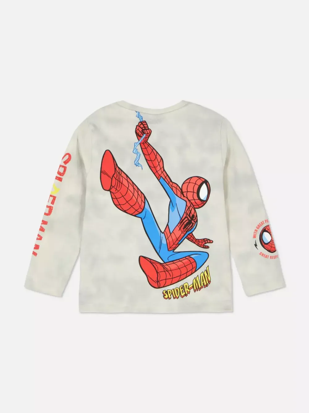 Dzieci Primark Topy I T-Shirty<T-shirt z długim rękawem, motyw Spider-Mana Marvela