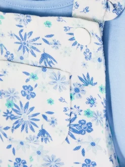 Primark Komplety I Gotowe Stroje<T-shirt z falbanką i sukienka ogrodniczka w kwiaty