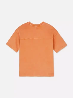 Dzieci Primark Topy I T-Shirty<T-shirt z haftem i efektem sprania