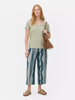 Primark Topy I T-Shirty<T-shirt z krótkim rękawem i dekoltem w serek