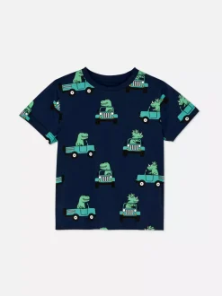 Dzieci Primark Topy I T-Shirty<T-shirt z krótkim rękawem i nadrukiem