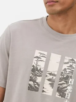 Primark Topy I T-Shirty<T-shirt z krótkim rękawem i nadrukiem z trzema obrazkami