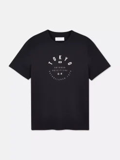 Primark Topy I T-Shirty<T-shirt z krótkim rękawem i napisem Tokyo