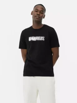 Primark Topy I T-Shirty<T-shirt z krótkim rękawem Los Angeles