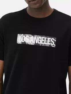 Primark Topy I T-Shirty<T-shirt z krótkim rękawem Los Angeles