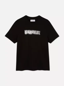 Primark Topy I T-Shirty<T-shirt z krótkim rękawem Los Angeles