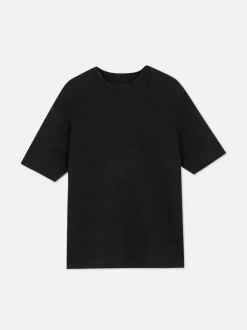 Primark Topy I T-Shirty<T-shirt z krótkim rękawem o waflowej fakturze