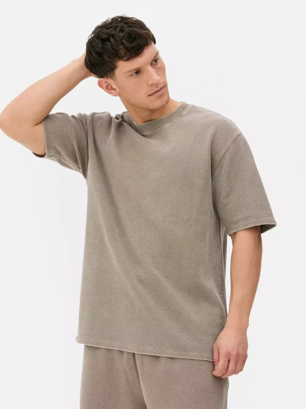Primark Topy I T-Shirty<T-shirt z krótkim rękawem o waflowej fakturze