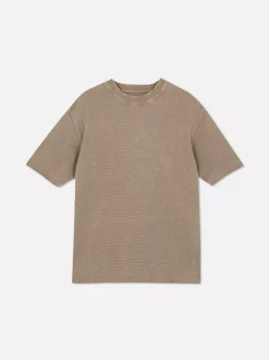Primark Topy I T-Shirty<T-shirt z krótkim rękawem o waflowej fakturze