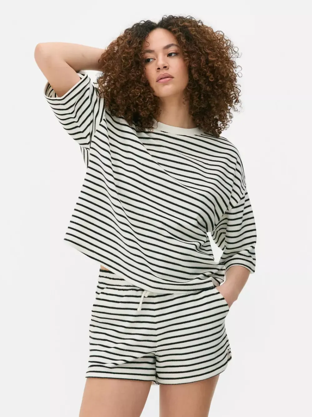 Primark Topy I T-Shirty<T-shirt z krótkim rękawem w paski, część zestawu