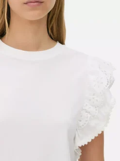 Primark Topy I T-Shirty<T-shirt z krótkim rękawem z haftem