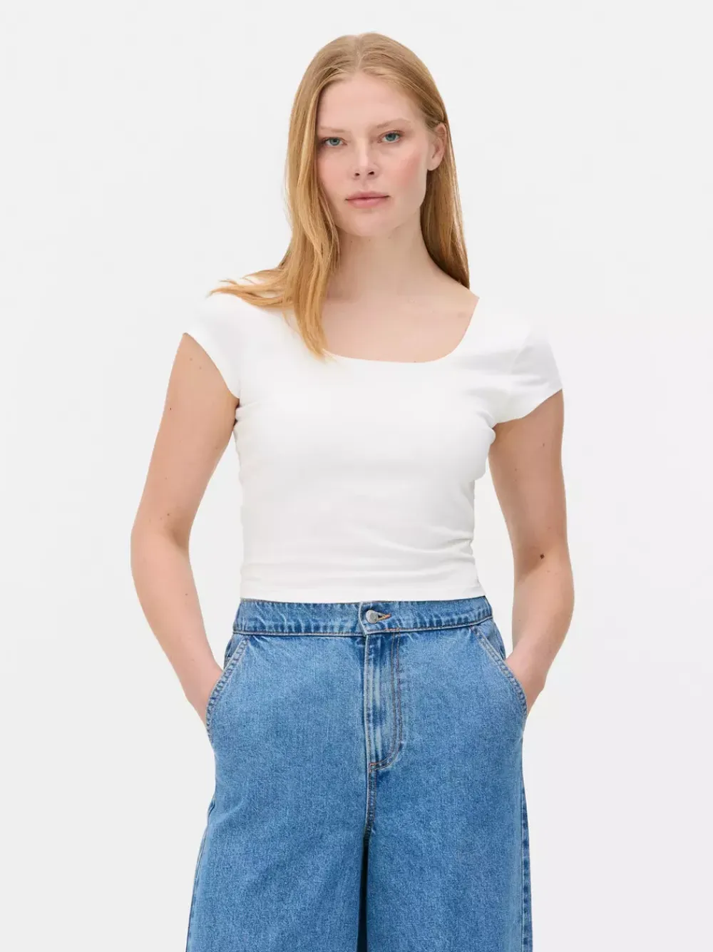 Primark Topy I T-Shirty<T-shirt z minirękawkami