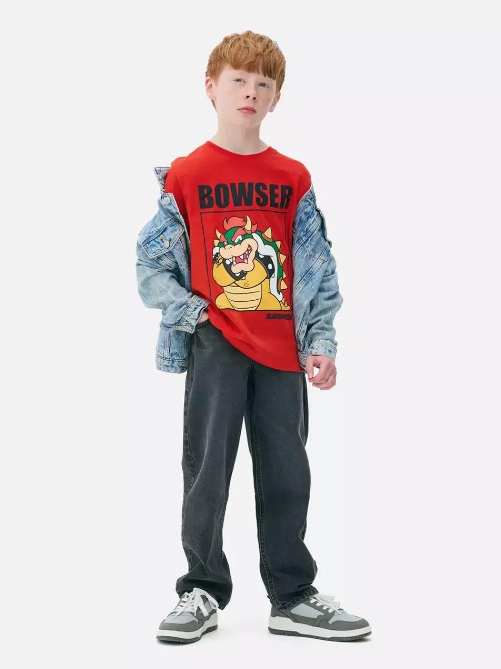 Dzieci Primark Topy I T-Shirty<T-shirt z motywem Bowsera z Super Mario World