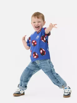 Dzieci Primark Topy I T-Shirty<T-shirt z motywem Spider-Mana Marvela