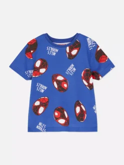 Dzieci Primark Topy I T-Shirty<T-shirt z motywem Spider-Mana Marvela