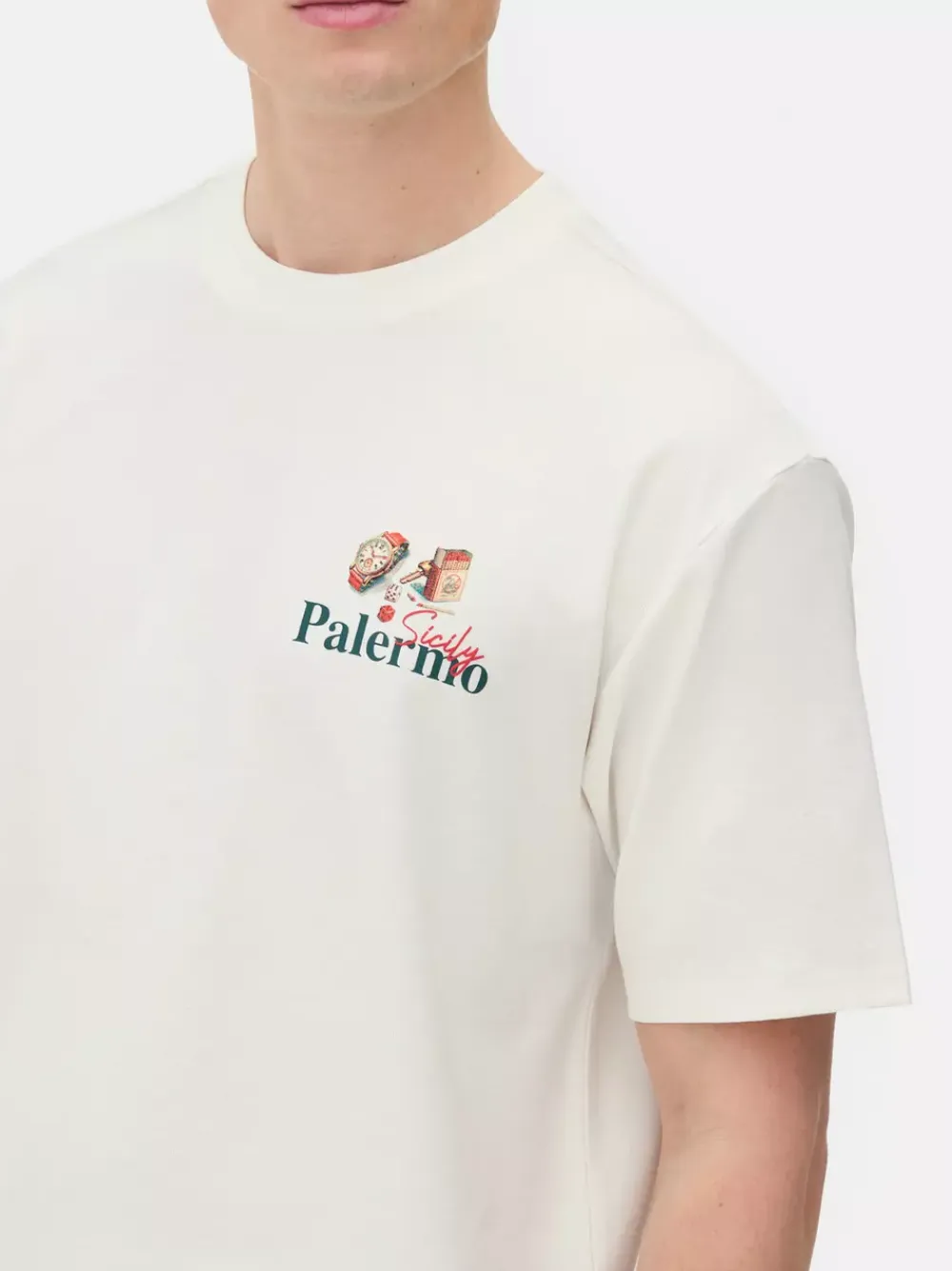 Primark Topy I T-Shirty<T-shirt z motywem sycylijskiego Palermo