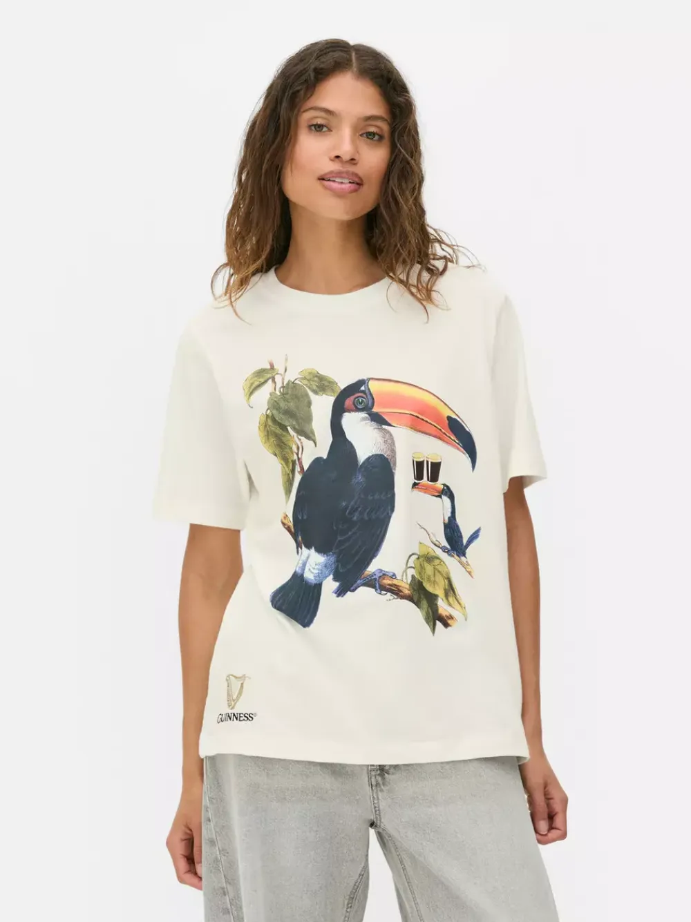 Primark Topy I T-Shirty<T-shirt z motywem tukana, symbolu Guinnessa