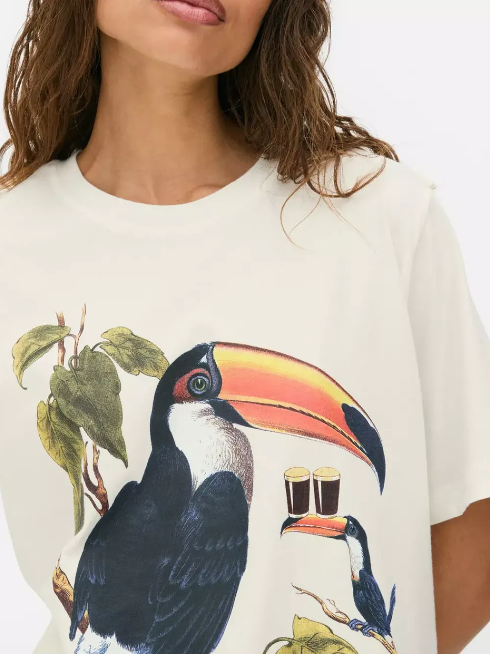 Primark Topy I T-Shirty<T-shirt z motywem tukana, symbolu Guinnessa