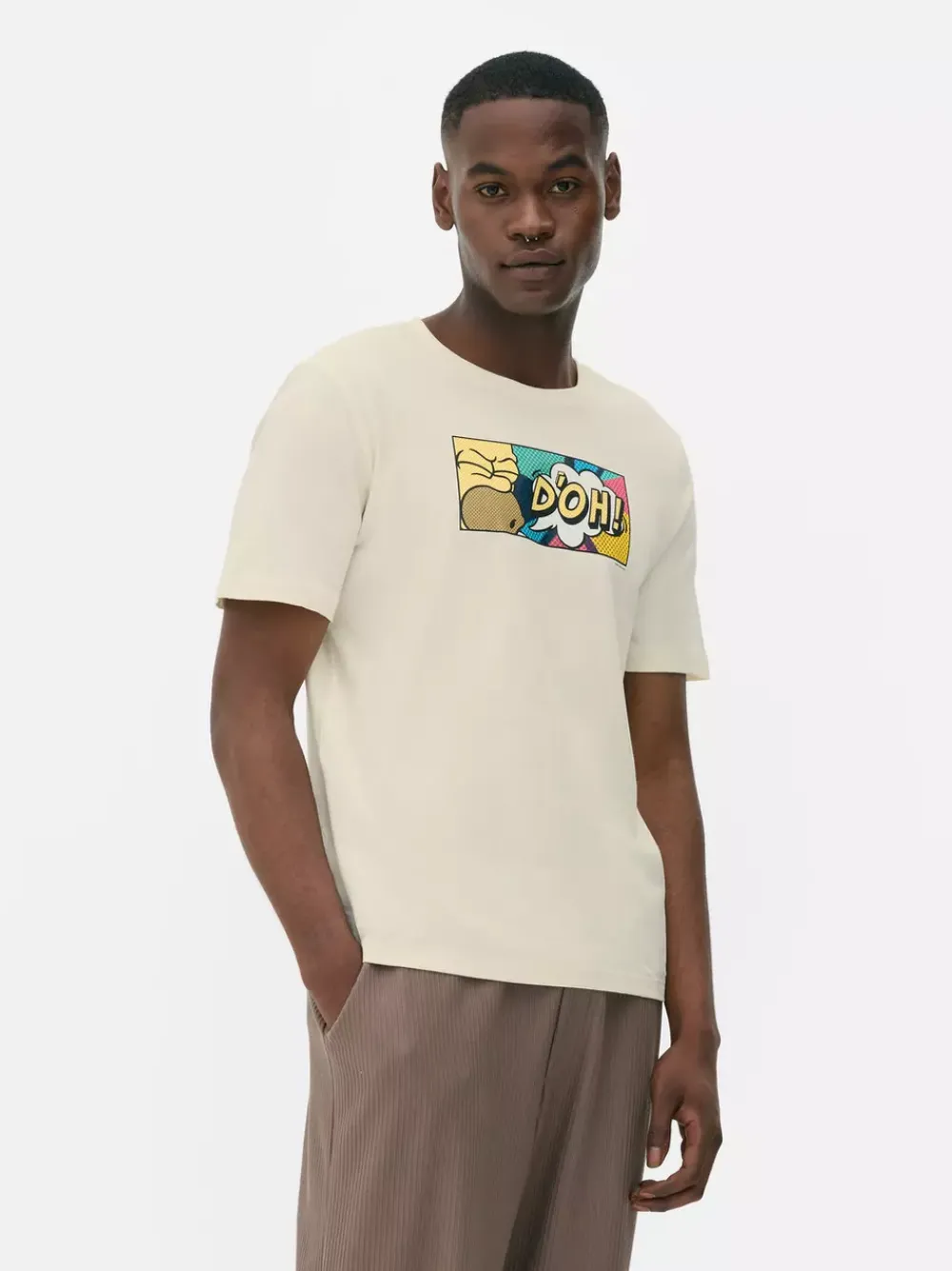 Primark Topy I T-Shirty<T-shirt z motywem wyrażenia D'oh z Simpsonów