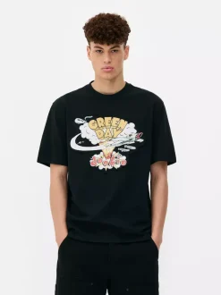 Primark Topy I T-Shirty<T-shirt z nadrukiem Green Day