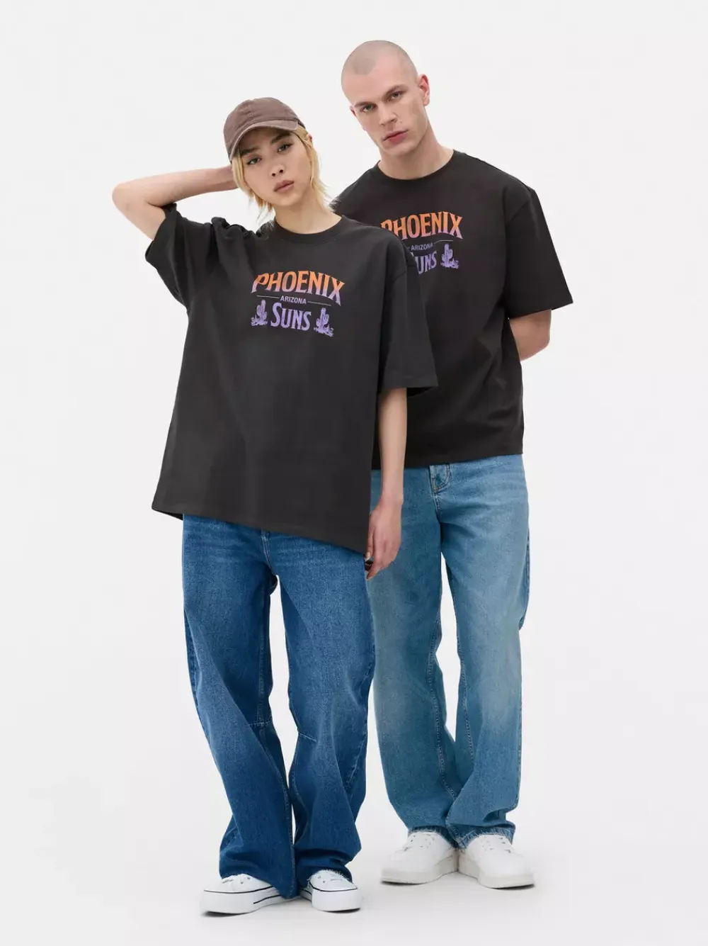 Primark Topy I T-Shirty<T-shirt z nadrukiem NBA Phoenix Suns