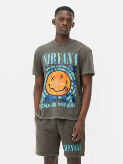 Primark Topy I T-Shirty<T-shirt z nadrukiem Nirvana, część zestawu