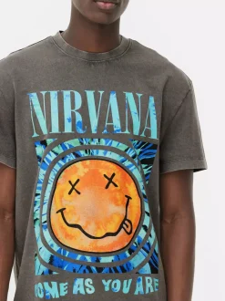 Primark Topy I T-Shirty<T-shirt z nadrukiem Nirvana, część zestawu