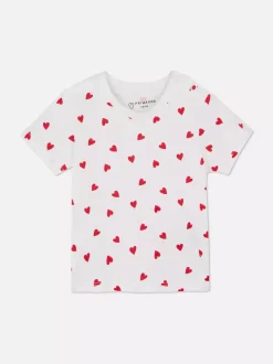 Primark Topy I T-Shirty<T-shirt z nadrukiem serca