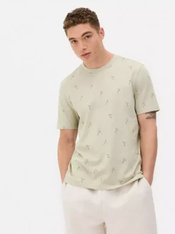 Primark Topy I T-Shirty<T-shirt z nadrukiem w drobne palmy