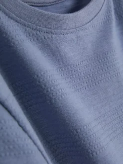 Dzieci Primark Topy I T-Shirty<T-shirt z okrągłym dekoltem i teksturowanym motywem