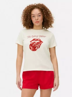 Primark Topy I T-Shirty<T-shirt z okrągłym dekoltem The Rolling Stones